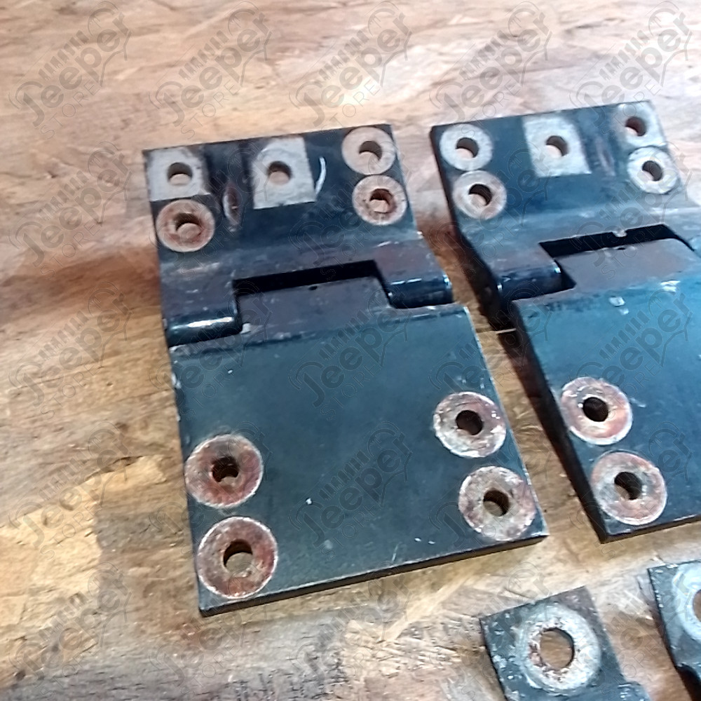 Occasion : Lot de 2 charnières de hayon de hardtop noires / bleues foncées pour Jeep CJ7, CJ8