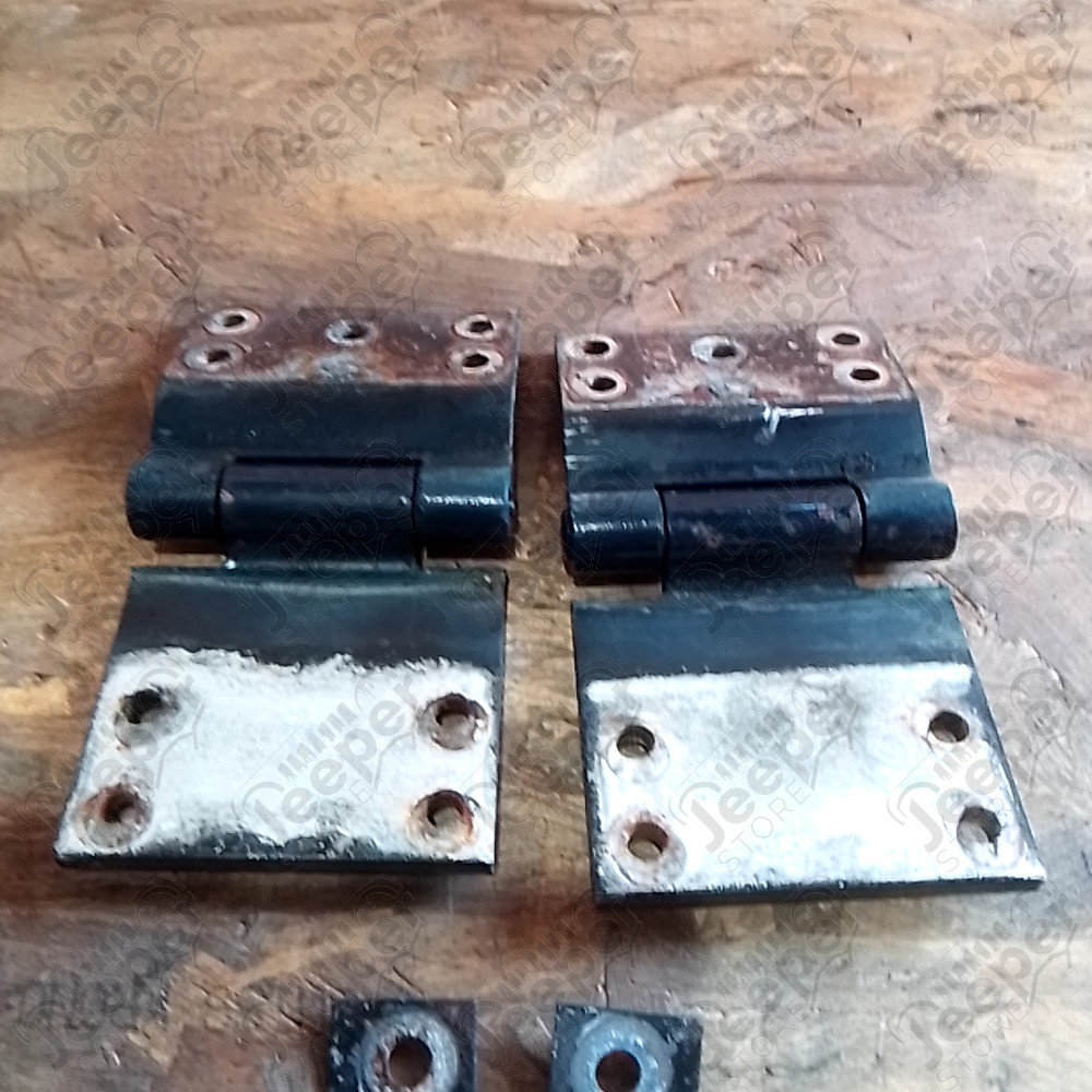 Occasion : Lot de 2 charnières de hayon de hardtop noires / bleues foncées pour Jeep CJ7, CJ8