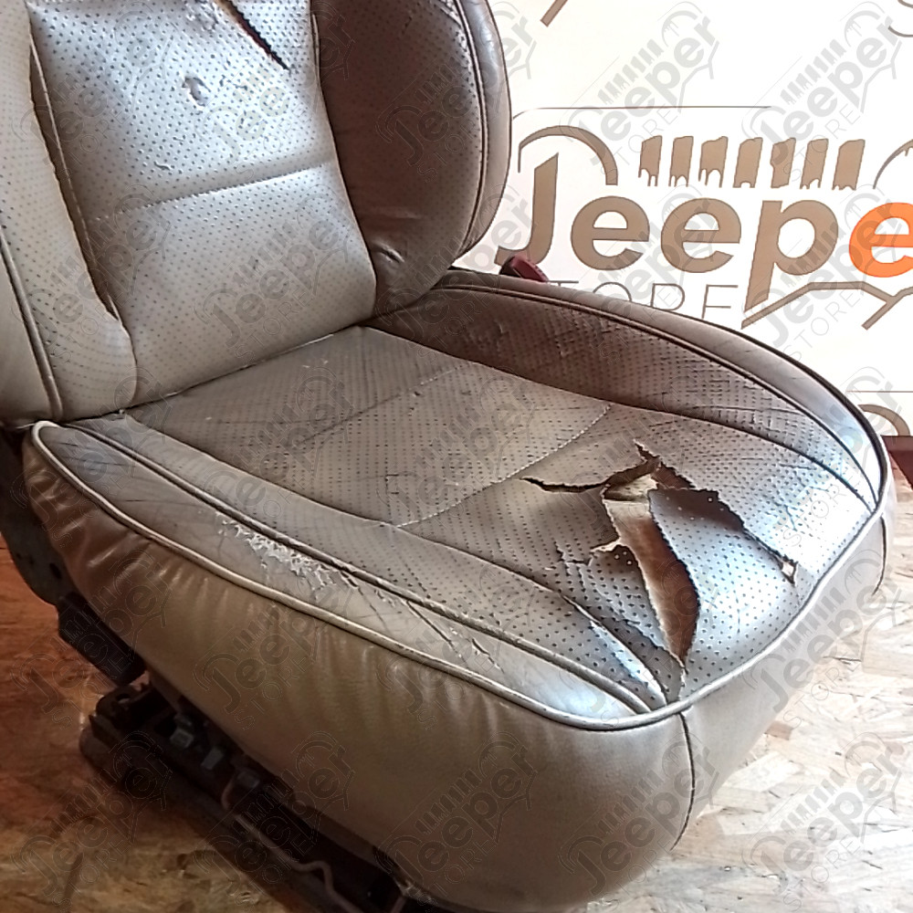 Occasion : Siège avant droit crème en cuir pour Jeep Grand Cherokee ZJ, ZG