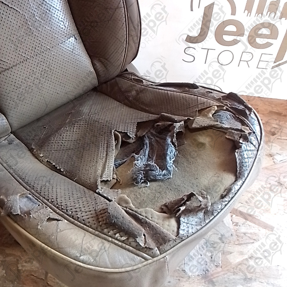 Occasion : Siège avant gauche crème en cuir pour Jeep Grand Cherokee ZJ, ZG