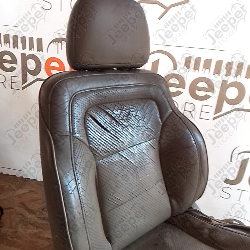 Occasion : Siège avant gauche crème en cuir pour Jeep Grand Cherokee ZJ, ZG