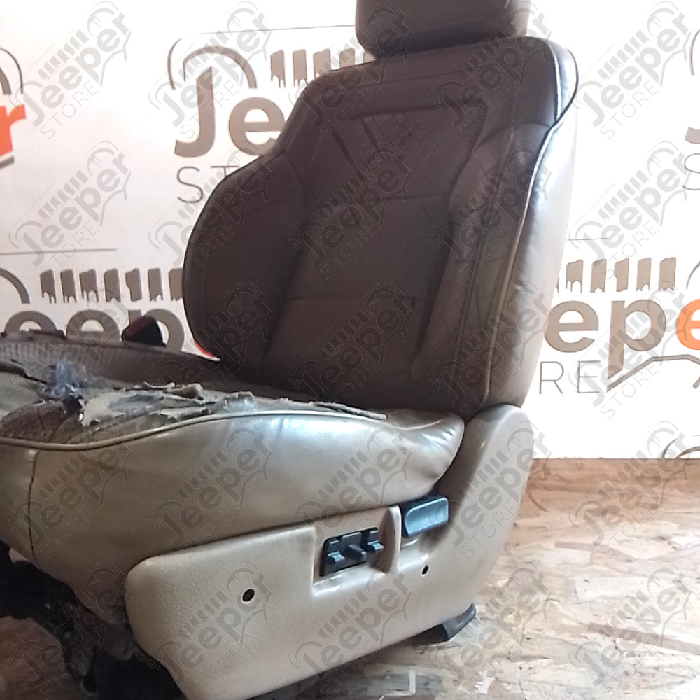 Occasion : Siège avant gauche crème en cuir pour Jeep Grand Cherokee ZJ, ZG