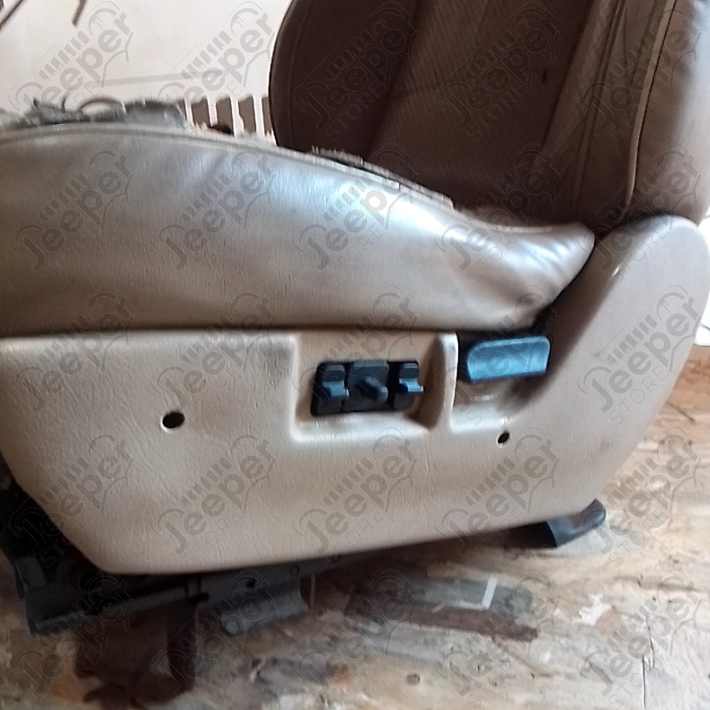 Occasion : Siège avant gauche crème en cuir pour Jeep Grand Cherokee ZJ, ZG