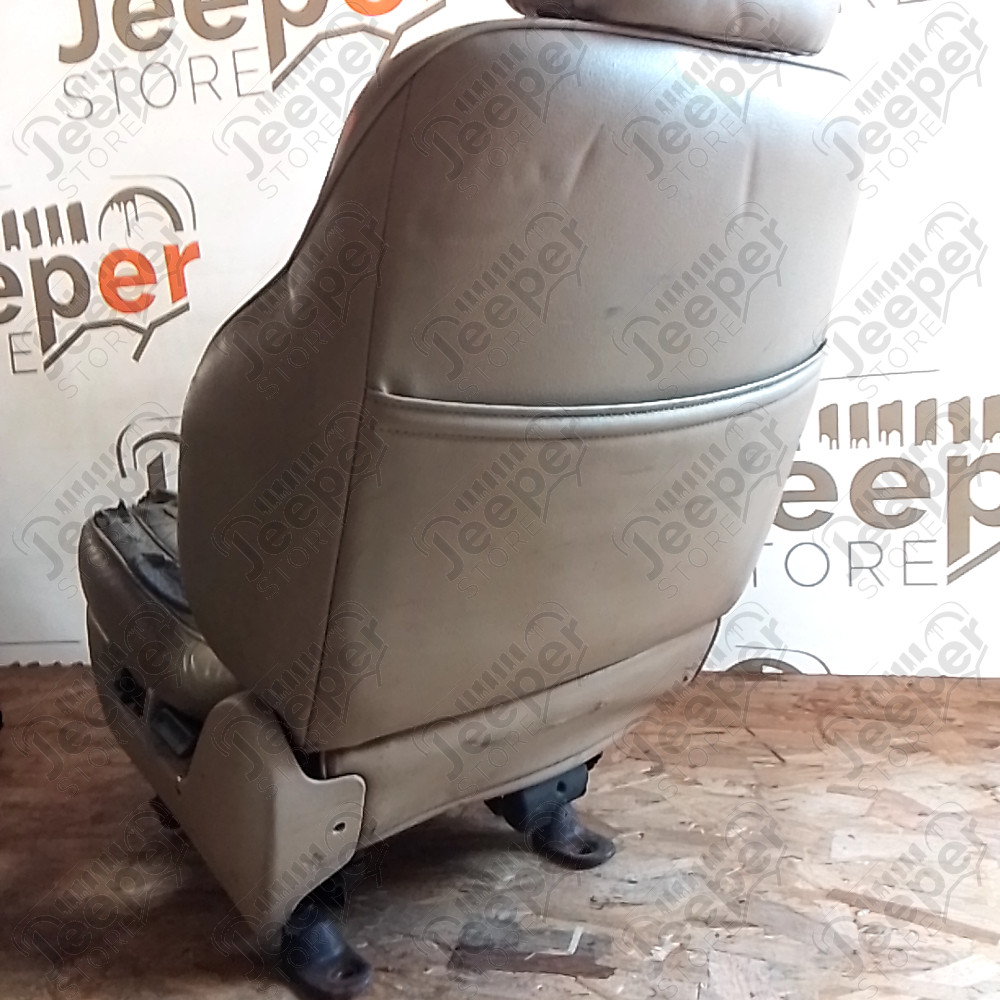 Occasion : Siège avant gauche crème en cuir pour Jeep Grand Cherokee ZJ, ZG