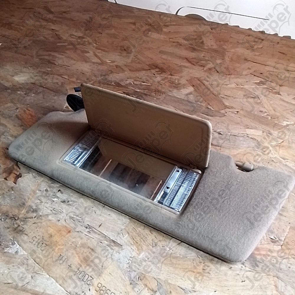 Occasion : Pare soleil en tissu beige (conducteur) pour Jeep Grand Cherokee ZJ, ZG