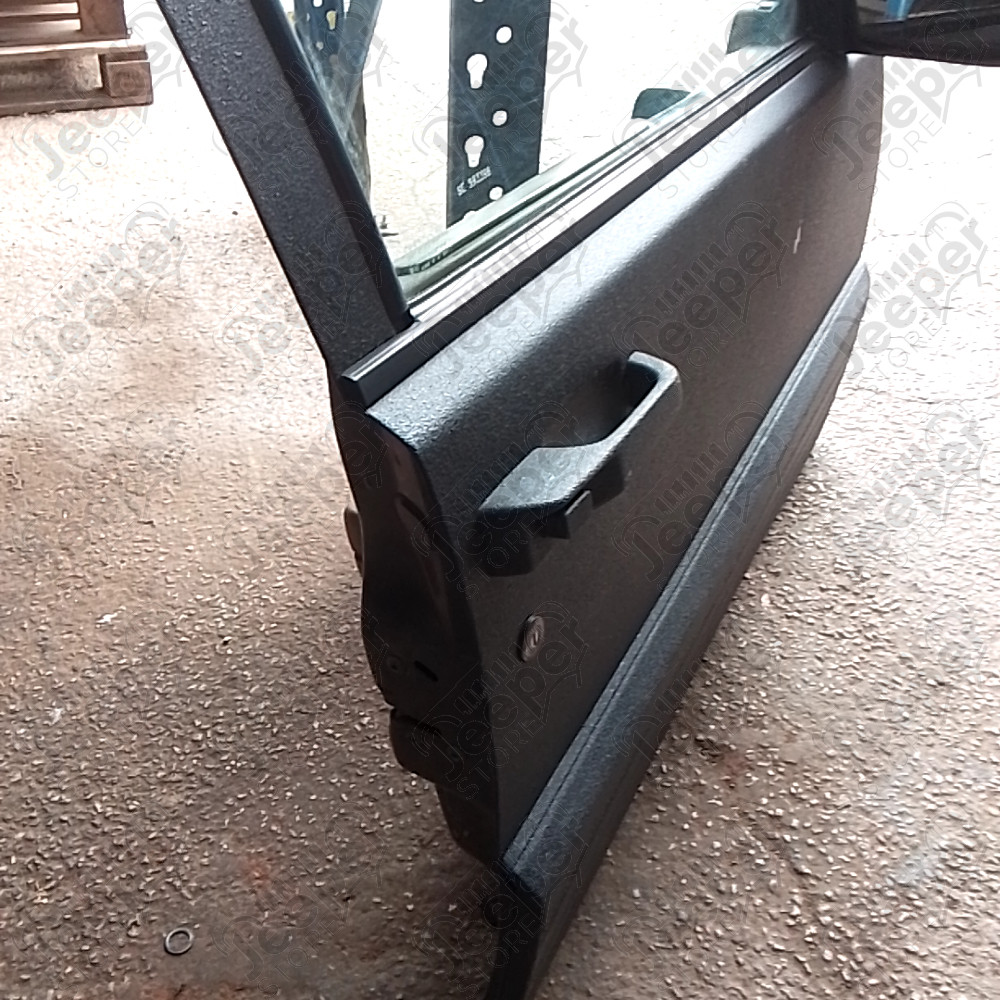 Occasion : Porte avant droite avec peinture RAPTOR noire et intérieur beige pour Jeep Grand Cherokee ZJ, ZG