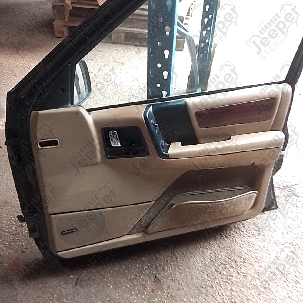 Occasion : Porte avant droite avec peinture RAPTOR noire et intérieur beige pour Jeep Grand Cherokee ZJ, ZG