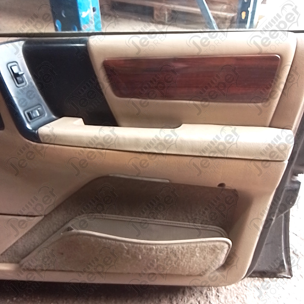 Occasion : Porte avant droite avec peinture RAPTOR noire et intérieur beige pour Jeep Grand Cherokee ZJ, ZG