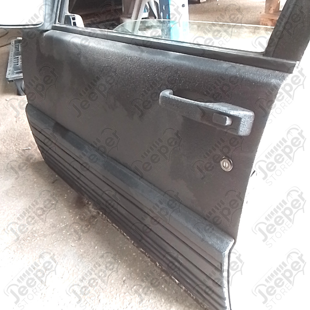 Occasion : Porte avant gauche avec peinture RAPTOR noire et intérieur beige pour Jeep Grand Cherokee ZJ, ZG