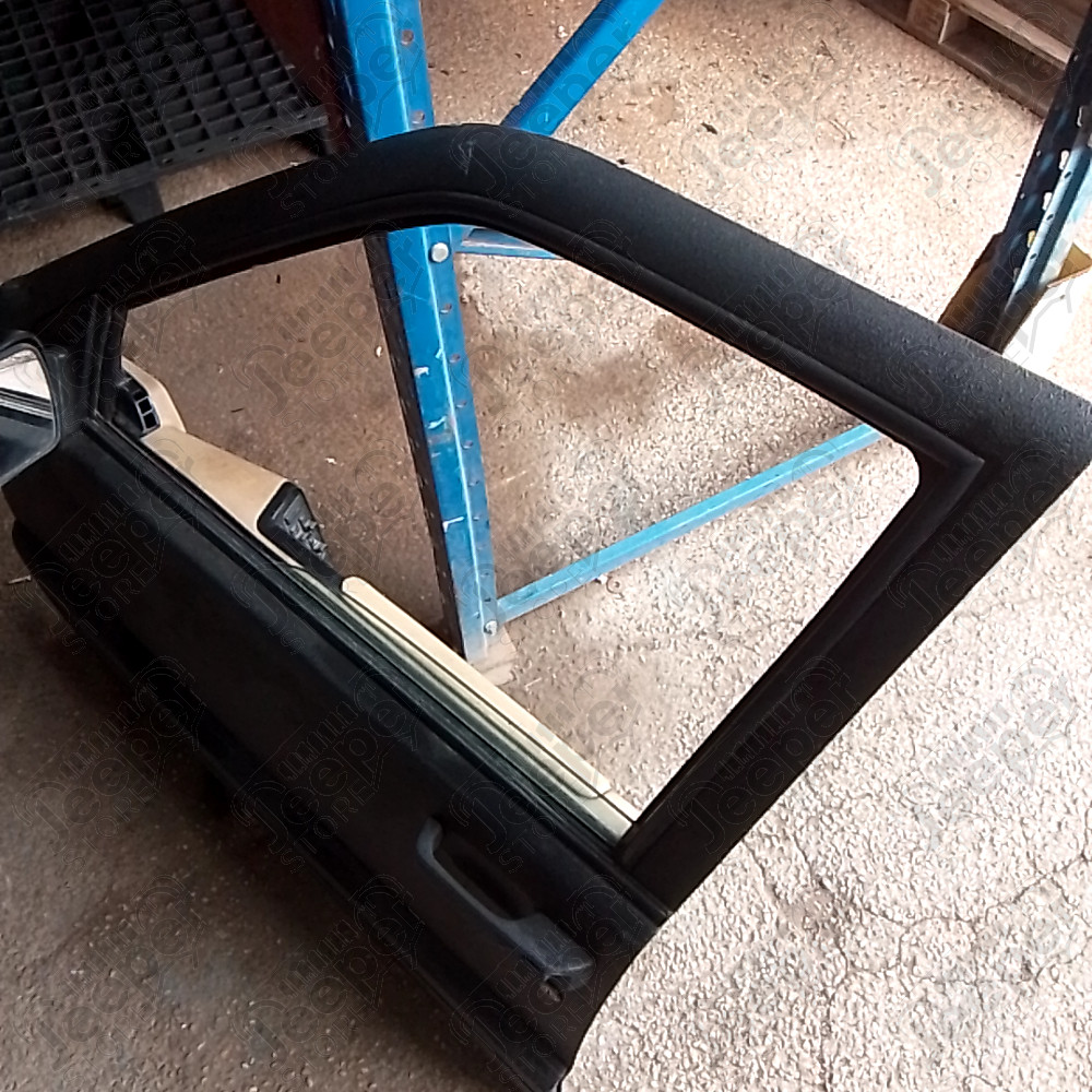Occasion : Porte avant gauche avec peinture RAPTOR noire et intérieur beige pour Jeep Grand Cherokee ZJ, ZG