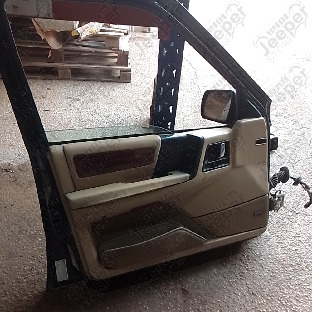 Occasion : Porte avant gauche avec peinture RAPTOR noire et intérieur beige pour Jeep Grand Cherokee ZJ, ZG