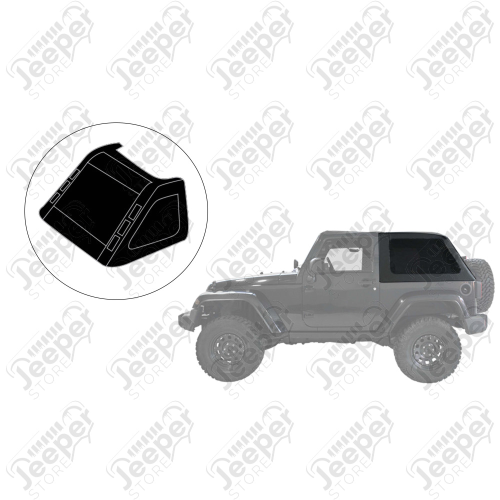 Partie 2/2 FASTBACK - Bâche JK Fastback Windows U2 SUNTOP, couleur Deep Sand (sable), pour Wrangler JK 2 portes