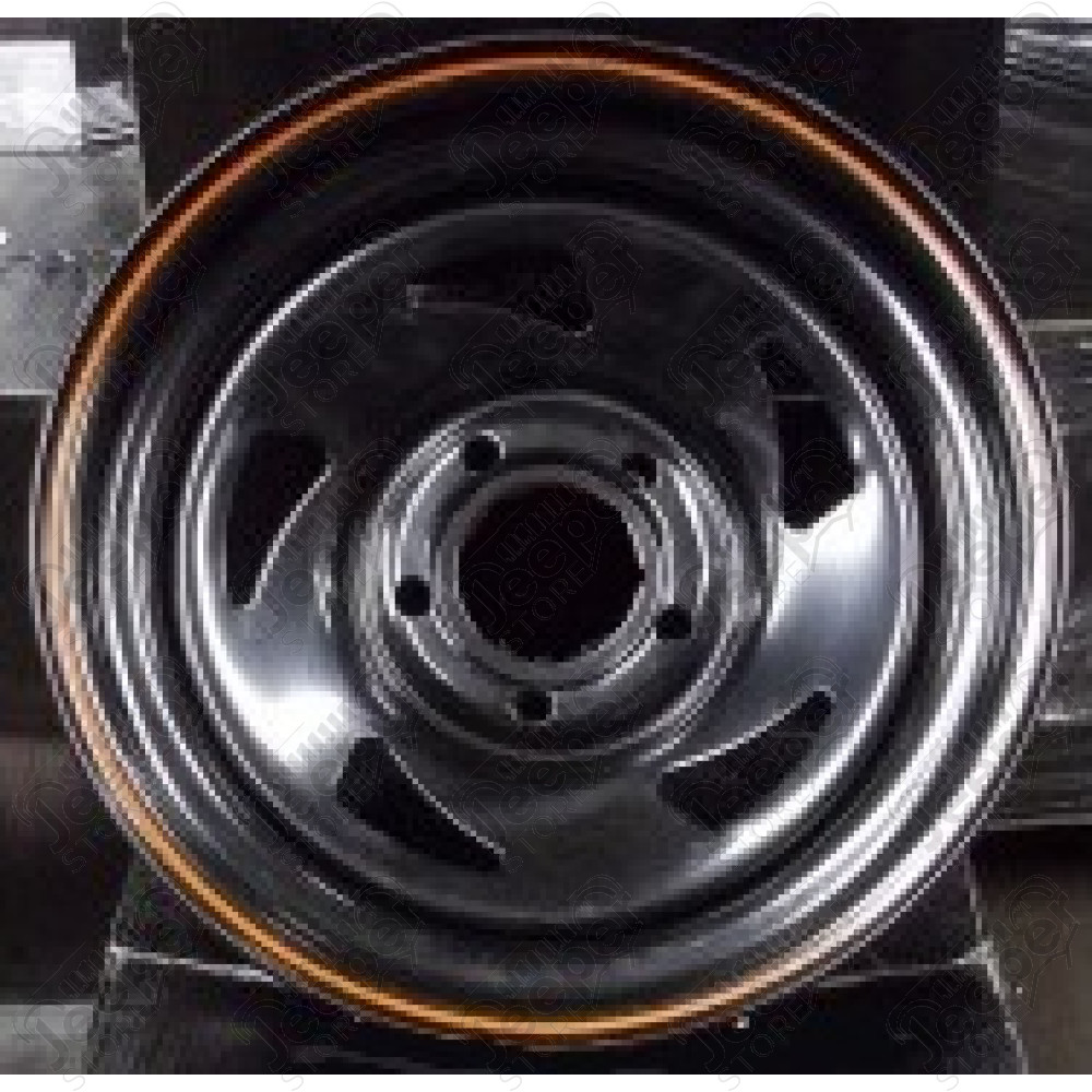 Jante Directionnal Acier noir avec liseré orange 8x15 / 5x114.3 / ET: 0