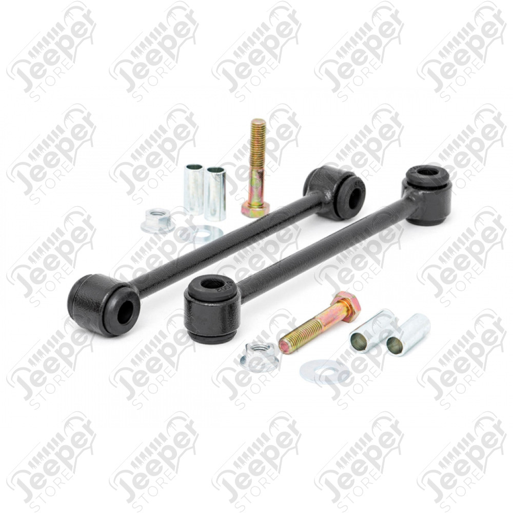 Kit 2 biellettes de barre stabilisatrice avant rallongées (réhausse 10cm) - Jeep Wrangler YJ - RC7593