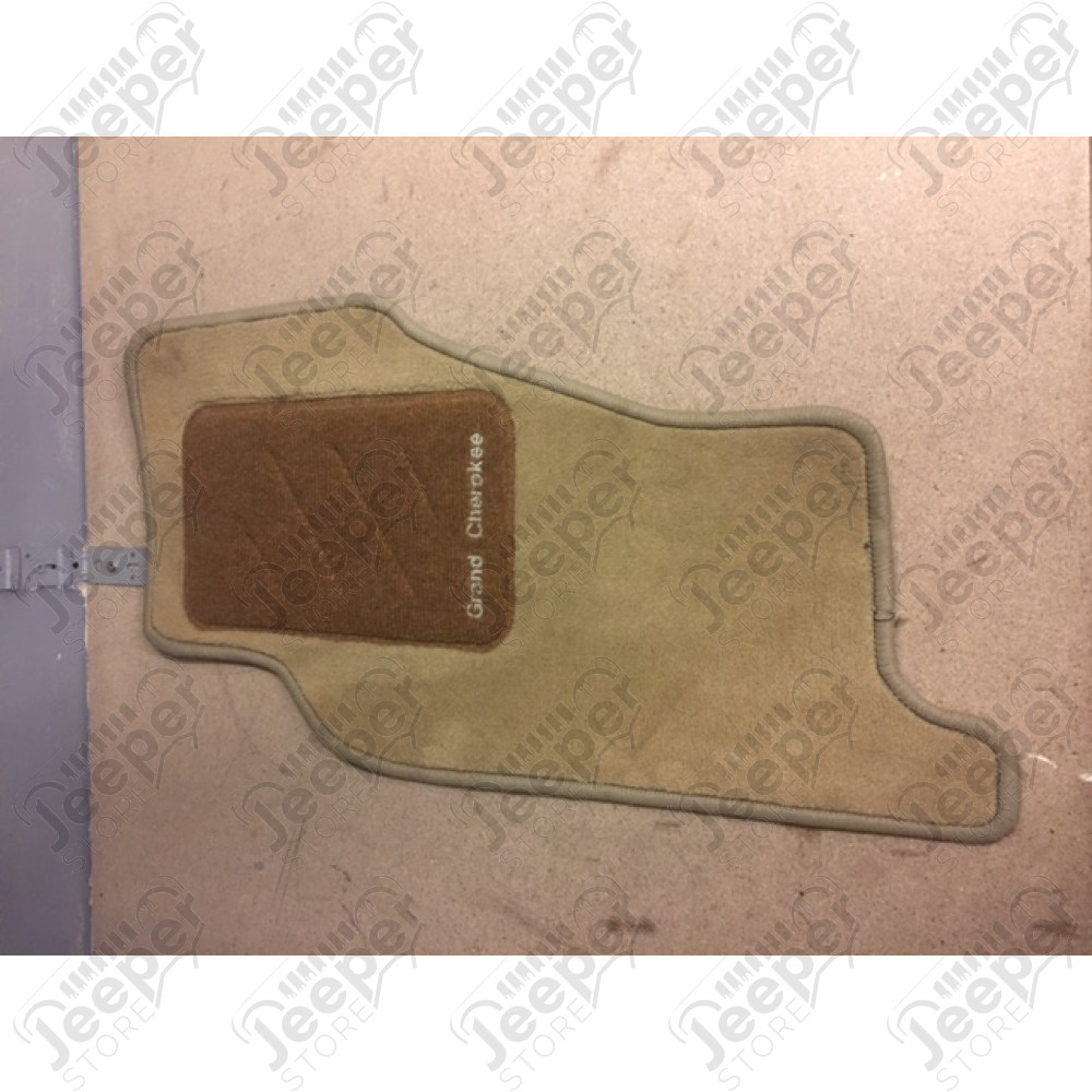 Occasion : Tapis avant conducteur Jeep d'origine couleur beige et marron pour Grand Cherokee