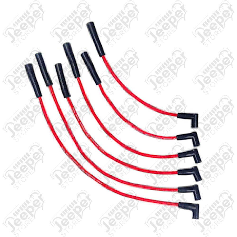 Kit jeu de fils de bougie pour allumeur HEI pour moteur 4.2L 6 cylindres à carburateur pour Jeep CJ5, CJ6, CJ7, CJ8 et Wrangler YJ