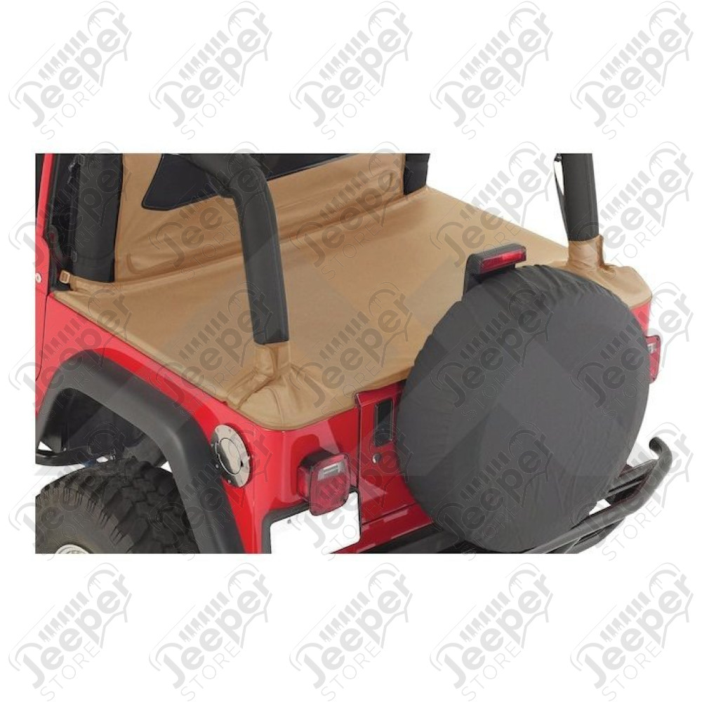 Couverture de plateau de chargement "Duster", sans support (en remplacement de hard-top) Couleurs: Spice, Jeep Wrangler TJ (sans pouvoir garder l'armature de la bâche dessous) 