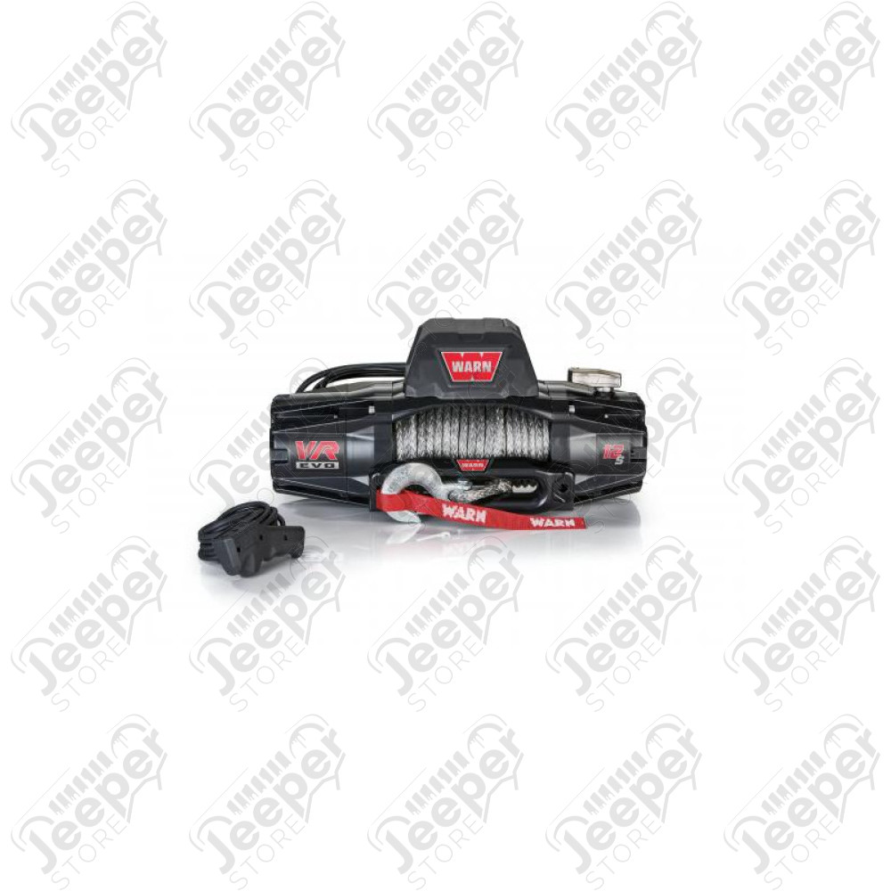 Treuil WARN VR EVO SERIES 12S (5443 kg) avec corde et commande avec et sans fils (vendu complet)