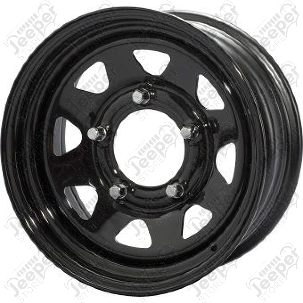 Jante Triangular Noir 7x15 / 5x114.3 / ET: +13 - 301BK - Jante 15 pouces