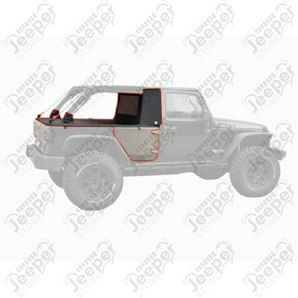 Bâche TRUCKTOP - Kit SUNTOP - Couleur : Black Diamond - Wrangler JK 2 et 4 portes - JKTUKBK / JKTKBK4 / ST-JKTKBK4