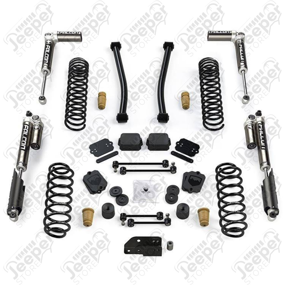 Kit réhausse +2.5" (+6.35cm) Teraflex Sport ST2 avec amortisseurs Falcon SP2 3.1 - Jeep Wrangler JL Unlimited (4 portes)
