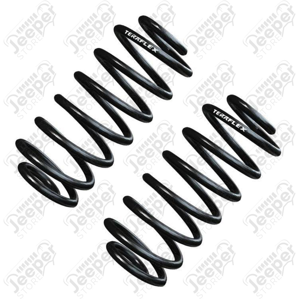 Kit de 2 ressorts hélicoïdaux arrière de marque Teraflex taille: +3" (hauteur +7.62cm) pour Jeep Wrangler TJ 