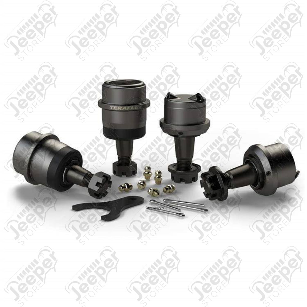 Kit de 4 rotules de pivots Teraflex renforcées et réglables - Jeep Wrangler JK - 3442002
