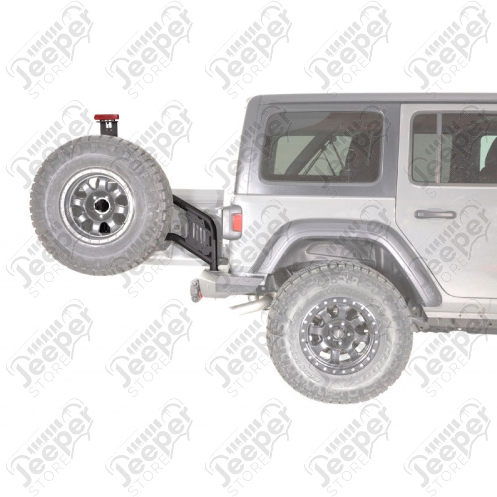 Support de roue de secours pour pare chocs arrière WARN Elite - Jeep Wrangler JL - W102255