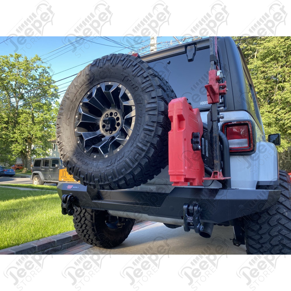 Support de cric Hi Lift pour pare chocs arrière Warn Elite - Jeep Wrangler JL - W102670 / AC4T0084