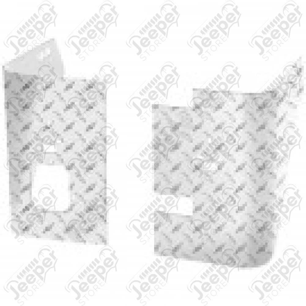 Protection de ridelle arrière en aluminium Jeep Wrangler YJ