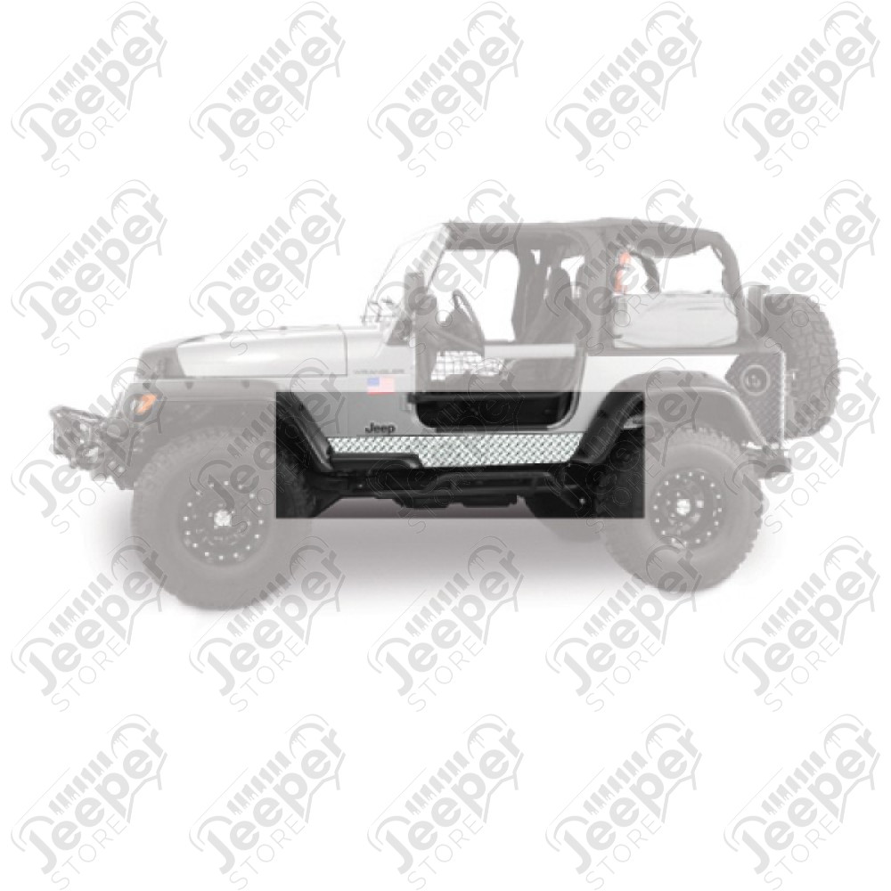 it de protections de bas de caisse en aluminium strié - Jeep Wrangler TJ - WAR909U