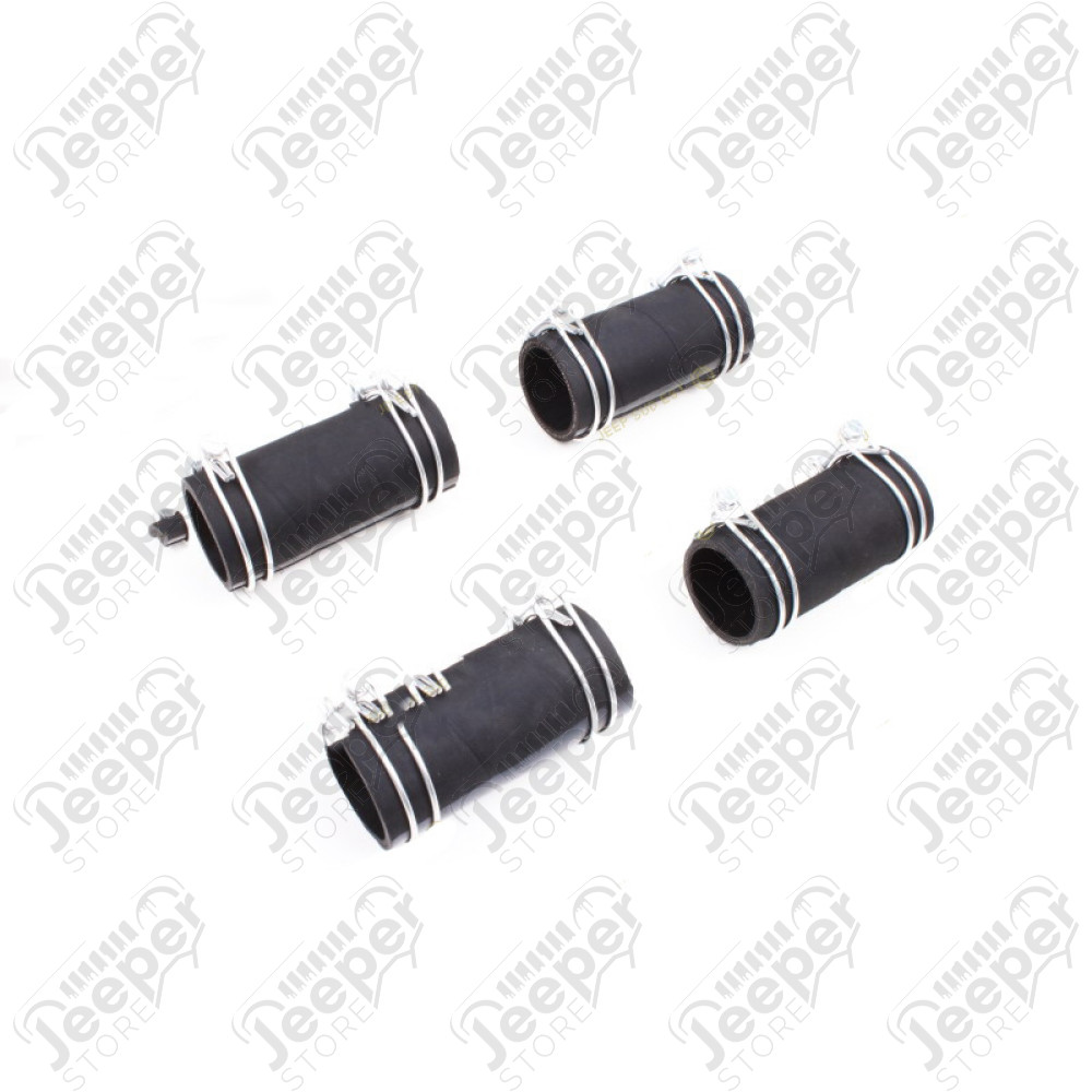 Kit de 4 durites d'eau + 8 colliers - Jeep Willys MB, Hotchkiss M201, Ford GPW - WOA592K / WO52226