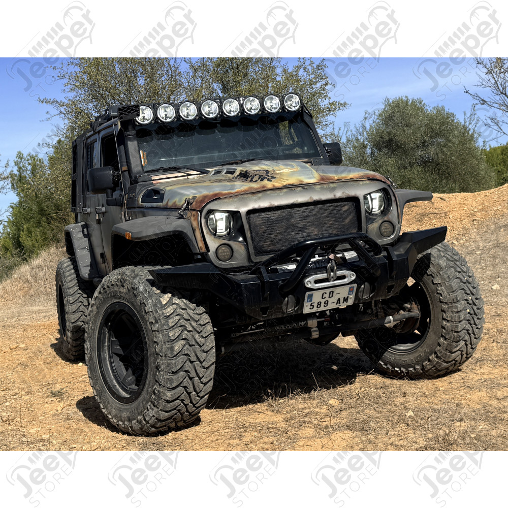 Peinture personnalisée "Effet Rouille et Rivets" sur Jeep Wrangler JK Unlimited ou Wrangler JL Unlimited