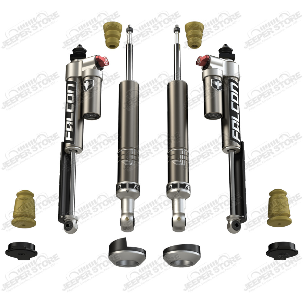 2005+ Toyota Tacoma: Falcon 2.25” Sport Tow/Haul Shock Leveling System 