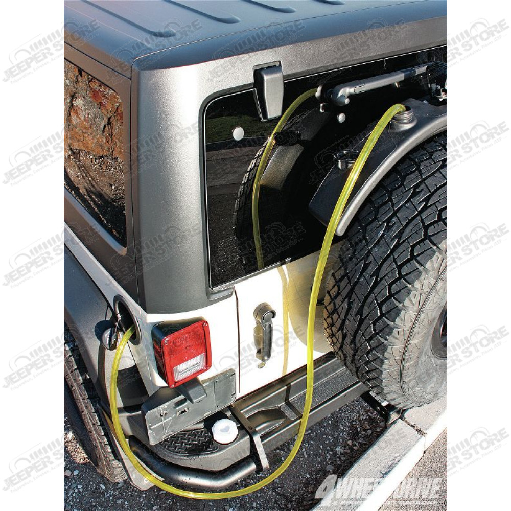 Jerrican de 38L sur porte roue de secours AEV - Jeep Wrangler JK - 10305031AB