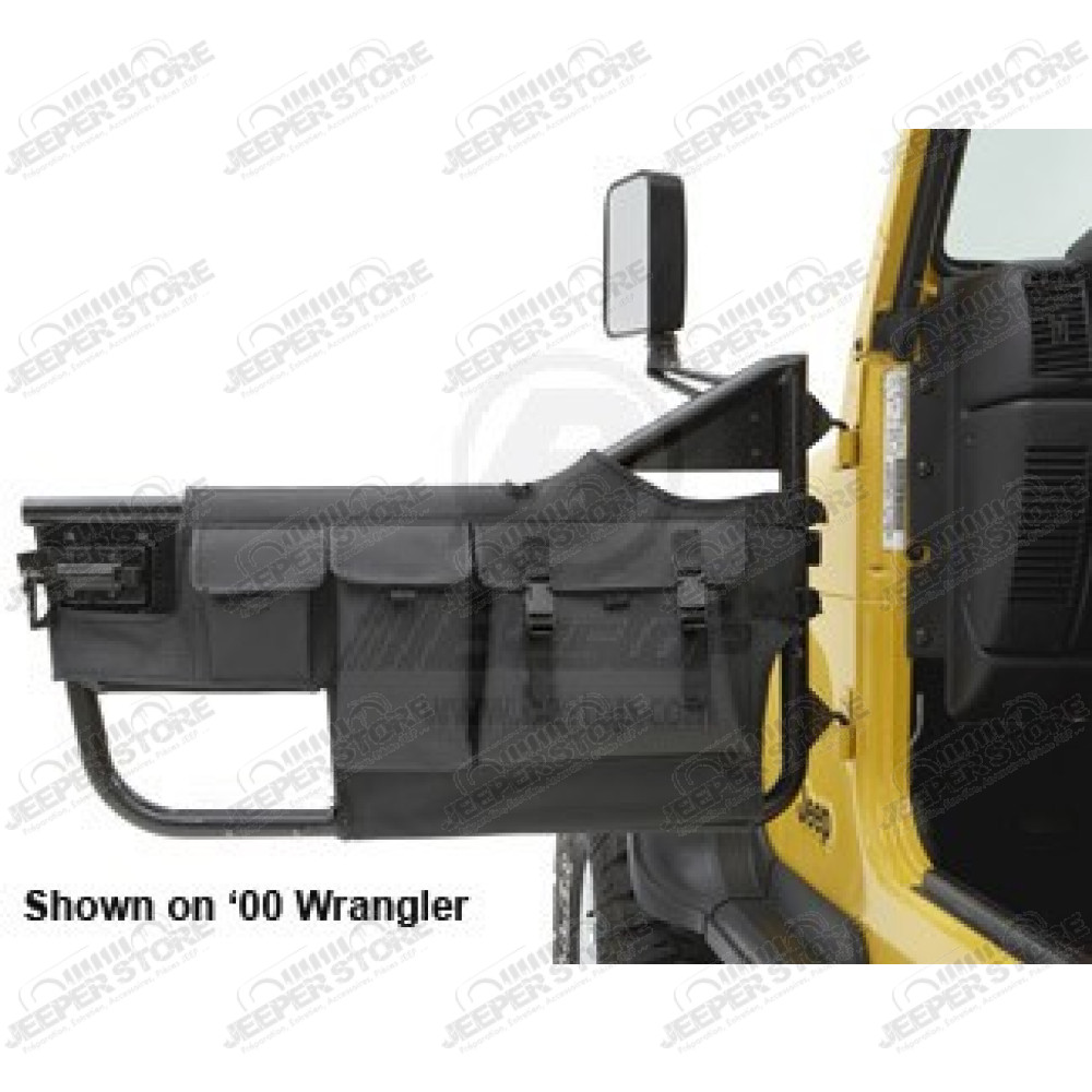 Kit demi portes tubulaire acier, couleur: Black Denim, Jeep Wrangler TJ