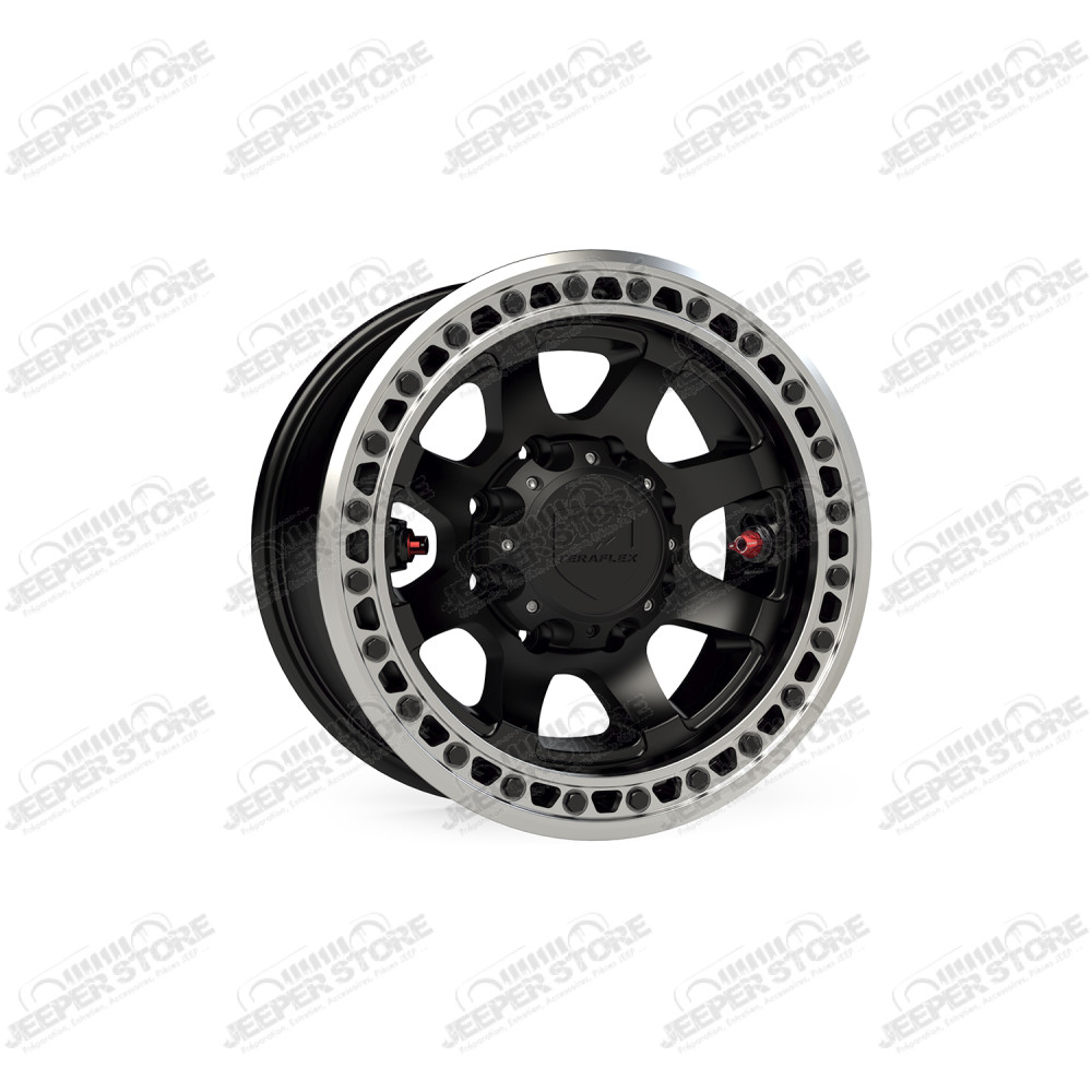 Olympus Beadlock Off-Road Wheel - 8x6.5” - Offset : -25mm - Couleur : Metallic Black - 1059086