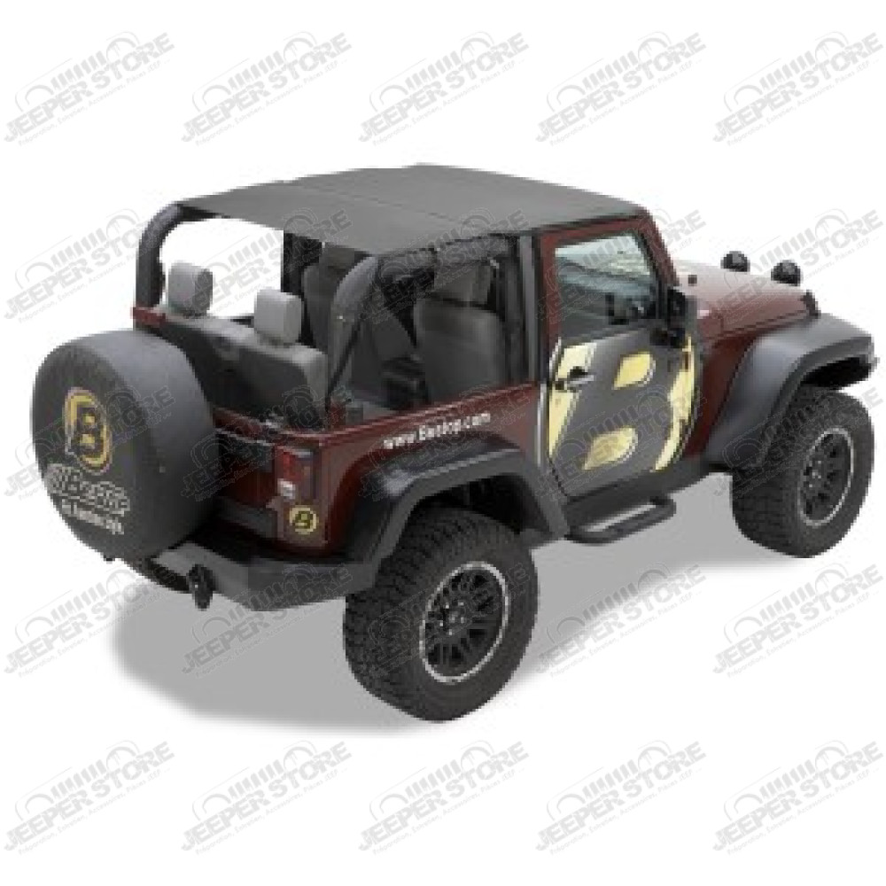 Bikini header version Safari - Couleur : Black Diamond - Jeep Wrangler JK (2 portes) - 52583-35