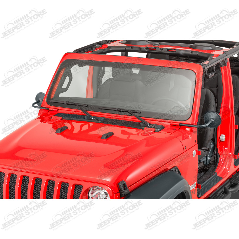 Kit de rétroviseurs noir rond pour Jeep Wrangler JL, Gladiator JT