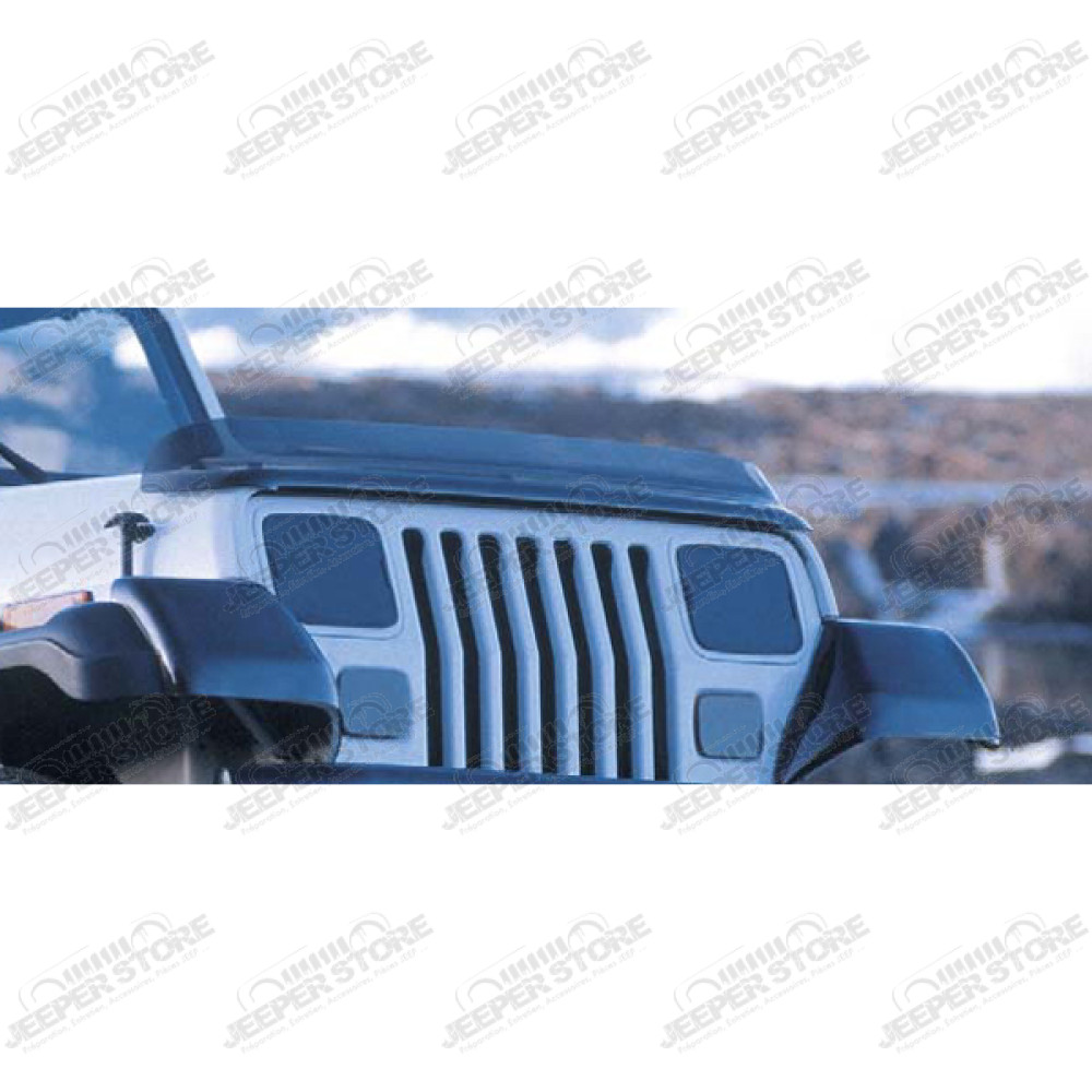 Déflecteur d'air de capot moteur (couleur fumé) pour Jeep Wrangler YJ et TJ