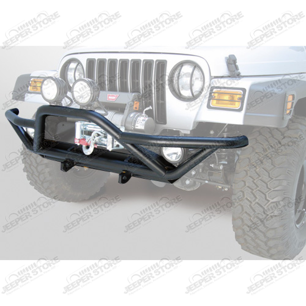 Pare chocs avant Rock Crawler acier noir - Jeep Wrangler YJ, Jeep Wrangler TJ - 1540.18 / 11502-11