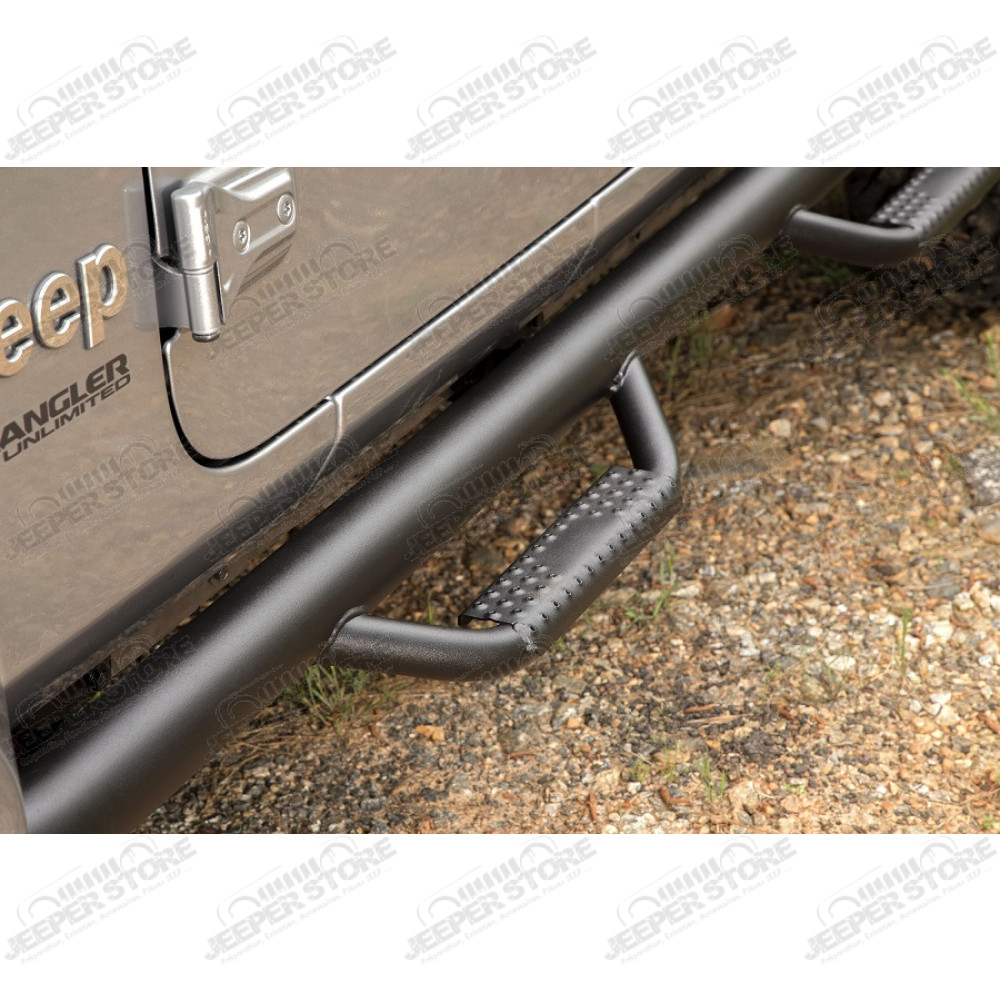 Kit de marchepieds noir avec marches - Jeep Wrangler JL Unlimited (4 portes) - 11596.04