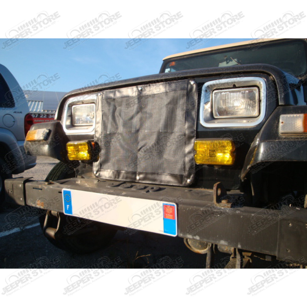 Protège radiateur extérieur en toile pour Jeep Wrangler YJ