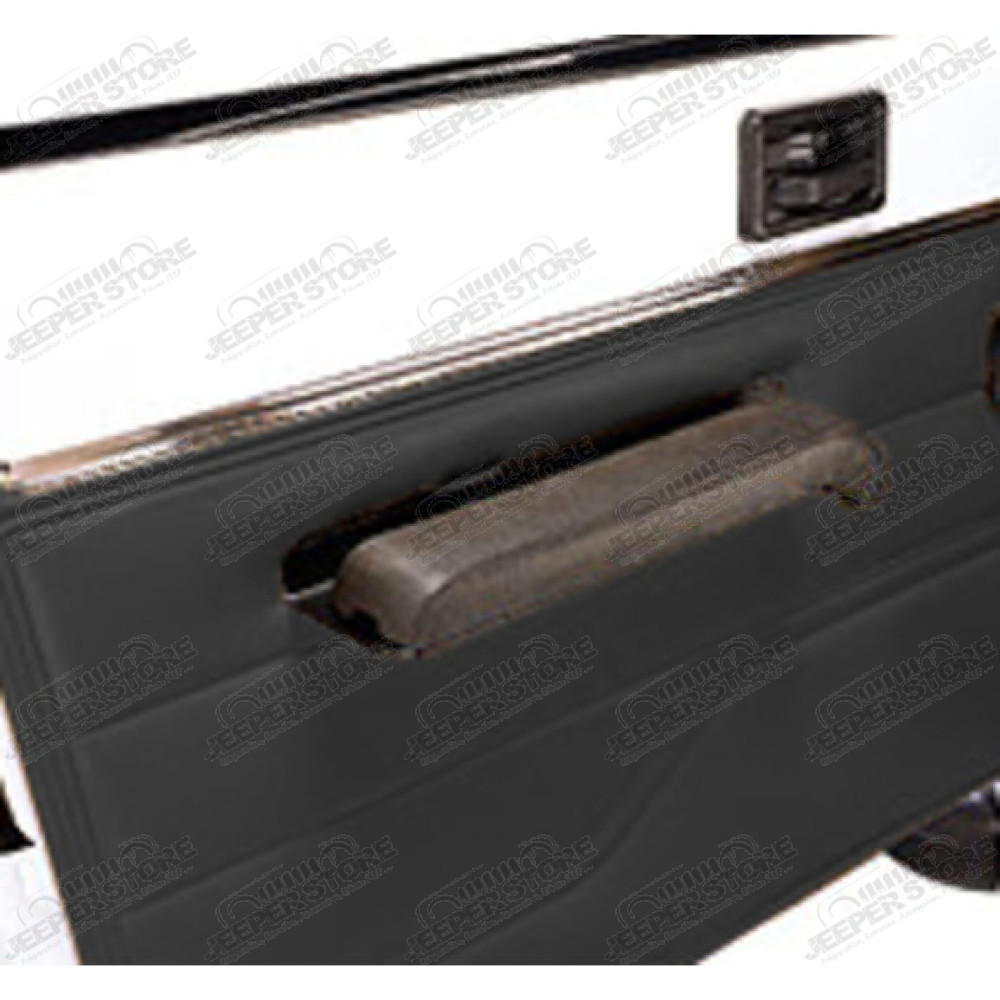 Kit d'appuie bras noir pour portes pleine (gauche et droit) Jeep CJ7 et Wrangler YJ