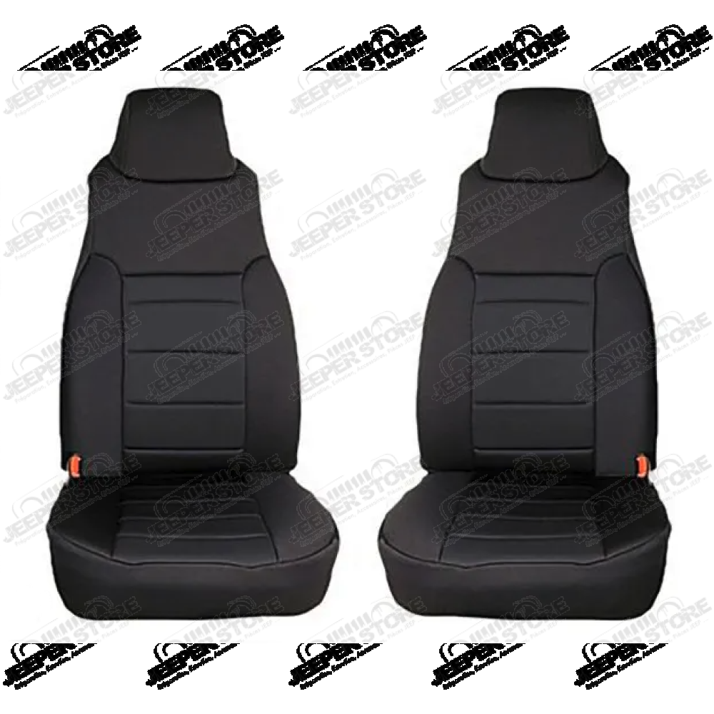 Kit Housses de sièges avant, Couleur : Noire pour Jeep Wrangler JL Unlimited (4 portes) - 29290-35 / 2929035 / K023542G801 / K023542G-BK