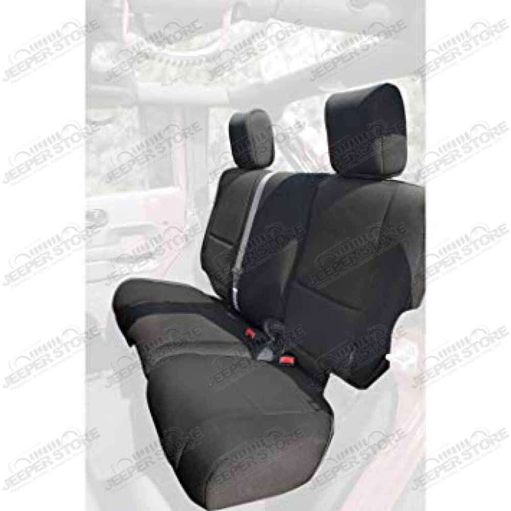 Kit de housses de sièges avant et banquette arrière en néoprène (couleur: noir) - Jeep Wrangler JK (2 portes) - 13265.01 / 13215.01