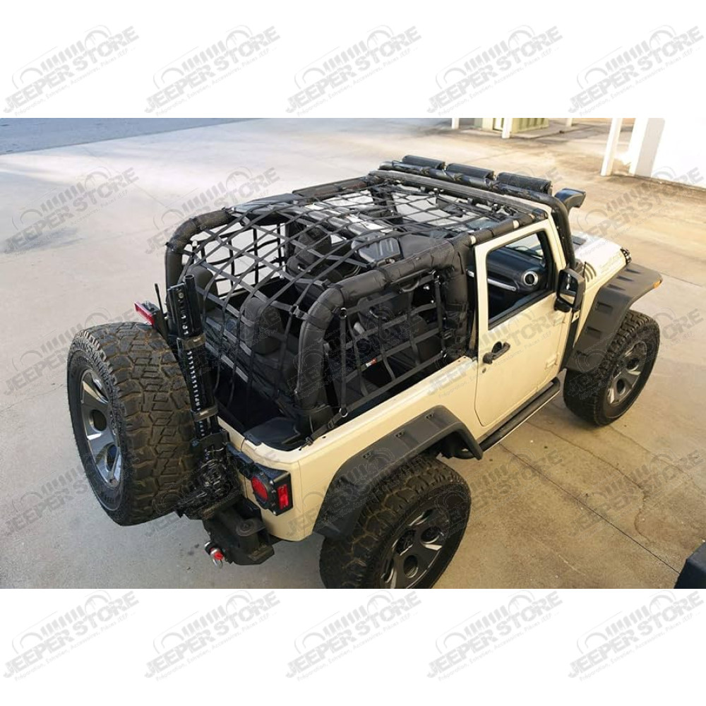 13552.70 Filet de protection (cargo netz) pour Jeep Wrangler JK (2 portes)