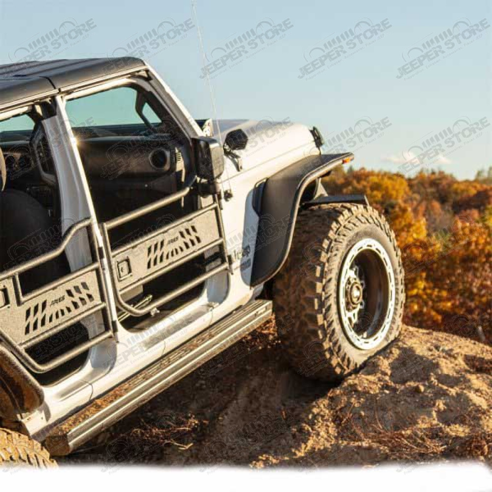 Kit de 2 demi portes tubulaire avant en aluminium pour Jeep Wrangler JL 
