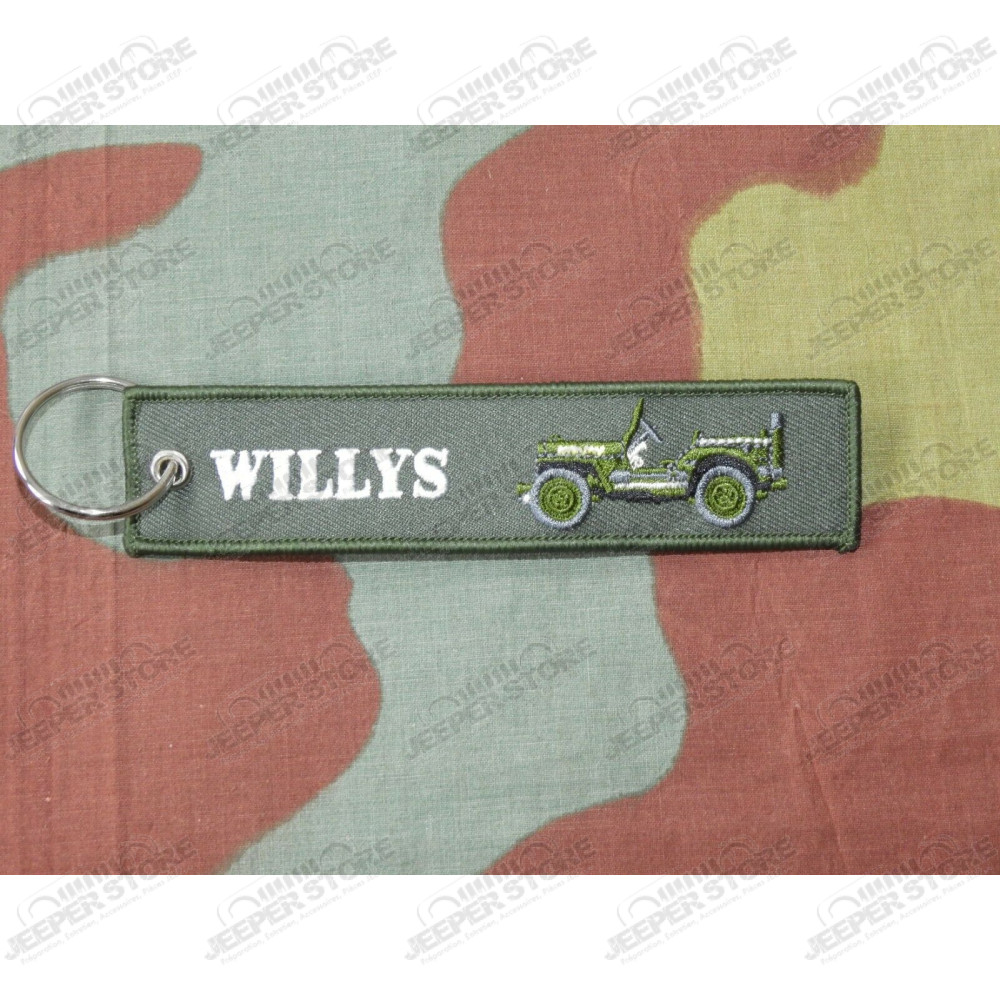 Porte clef tissu Jeep Willys