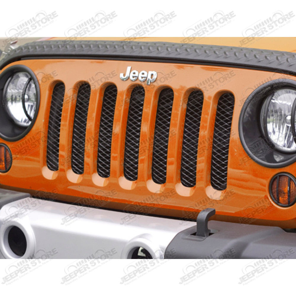 Grille de protection de radiateur moteur en acier noir - Jeep Wrangler JK - 1523.24 / 11401.31